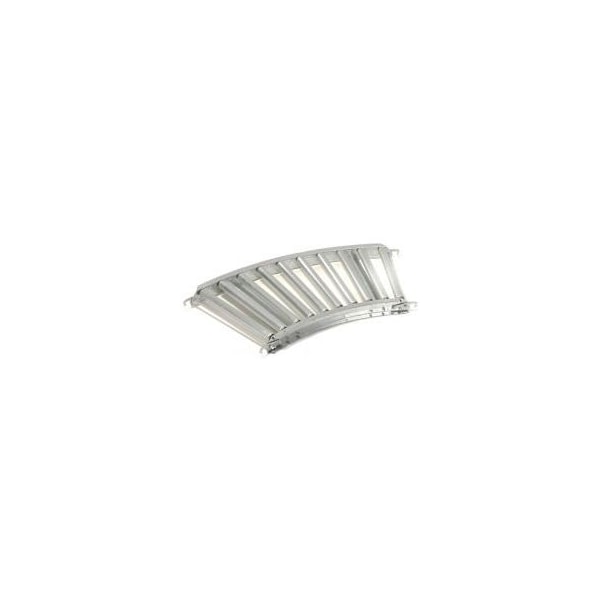 Omni Metalcraft Omni Metalcraft 1.9" Dia. Steel Roller Conveyor Curved Section GPHC1.9X16-24-3-45 - main